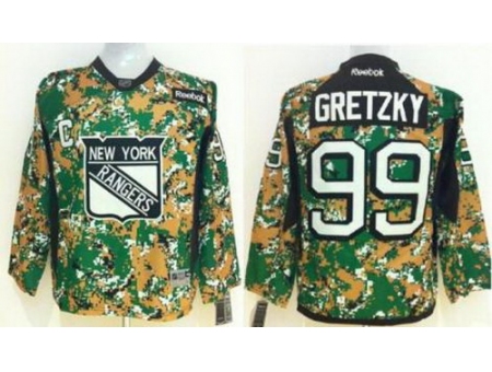 Kids New York Rangers 99 Wayne Gretzky Camo NHL Jerseys