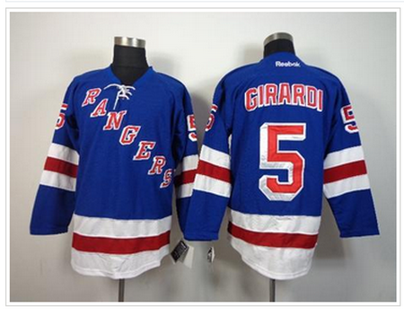 youth New York Rangers #5 Daniel Girardi Blue Home NHL Jersey