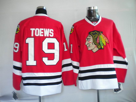 Youth RBK Chicago Blackhawks #19 TOEWS red