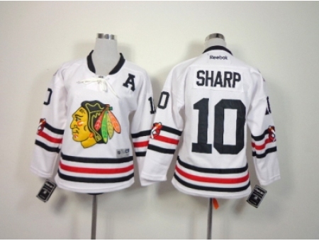 NHL Youth chicago blackhawks #10 Patrick Sharp white jerseys(2015 new classic)