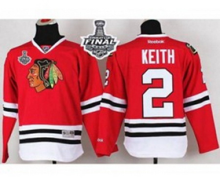 youth nhl jerseys chicago blackhawks #2 keith red[2015 winter classic]