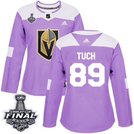 womens alex tuch vegas golden knights jersey purple adidas 89 nhl 2018 stanley cup final authentic f