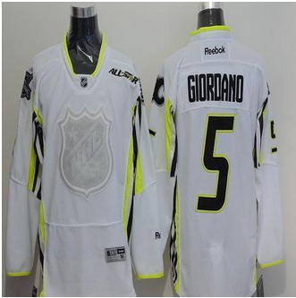 Calgary Flames #5 Mark Giordano White 2015 All Star Stitched NHL Jersey