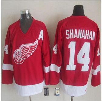 Detroit Red Wings #14 Brendan Shanahan Red CCM Throwback Stitched NHL jersey