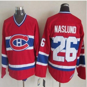 Montreal Canadiens #26 Mats Naslund Red CCM Throwback Stitched NHL Jersey