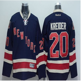 New York Rangers #20 Chris Kreider Dark Blue 85TH Anniversary Third Stitched NHL Jersey