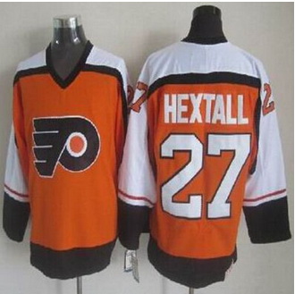 Philadelphia Flyers #27 Ron Hextall Orange CCM Throwback Stitched NHL Jersey