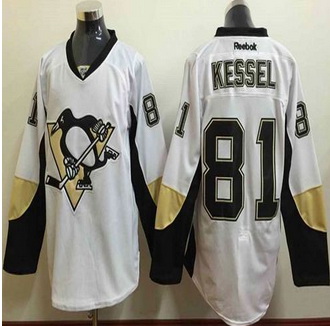 Pittsburgh Penguins #81 Phil Kessel White Away Stitched NHL Jersey