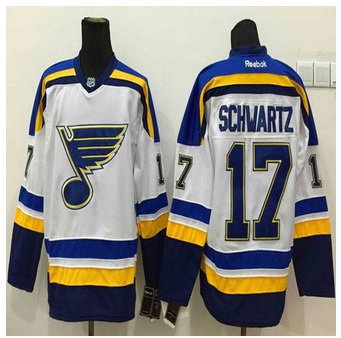 St Louis Blues #17 Jaden Schwartz New White Road Stitched NHL Jersey