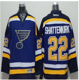 St Louis Blues #22 Kevin Shattenkirk Light Blue Home Stitched NHL Jersey