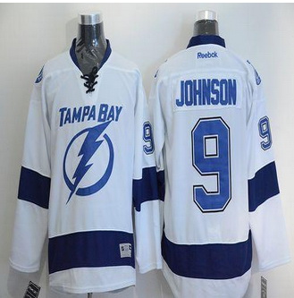 Tampa Bay Lightning #9 Tyler Johnson White Stitched NHL Jersey