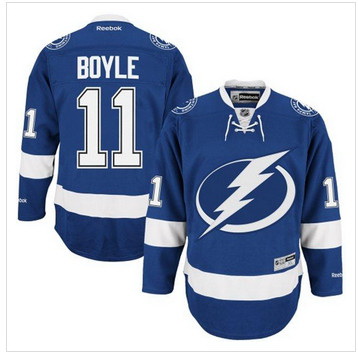 Tampa Bay Lightning #11 Brian Boyle Blue Stitched NHL Jersey