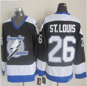 Tampa Bay Lightning #26 Martin St. Louis Black CCM Throwback Stitched NHL Jersey