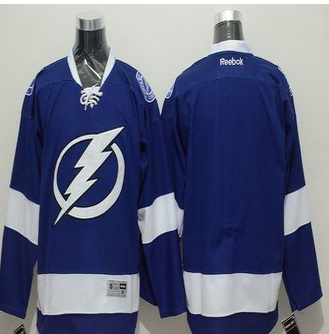 Tampa Bay Lightning Blank Blue Stitched NHL Jersey