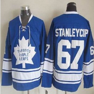 Toronto Maple Leafs #67 Stanley Cup Blue CCM Throwback Stitched NHL Jersey