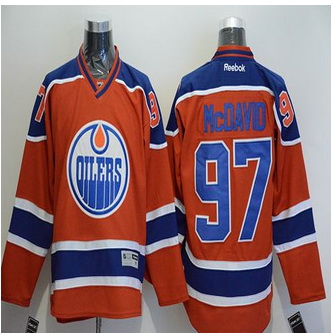 Edmonton Oilers #97 Connor McDavid Orange Stitched NHL Jersey