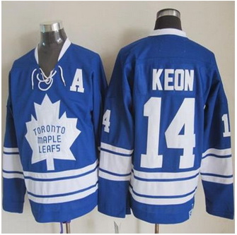 Toronto Maple Leafs #14 Dave Keon Blue CCM Throwback Third Stitched NHL Jersey