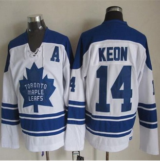 Toronto Maple Leafs #14 Dave Keon White CCM Throwback Third Stitched NHL Jersey