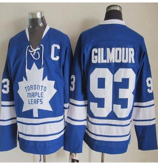 Toronto Maple Leafs #93 Doug Gilmour Blue CCM Throwback Third Stitched NHL Jersey