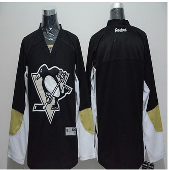 Penguins Blank Black Stitched NHL Jersey