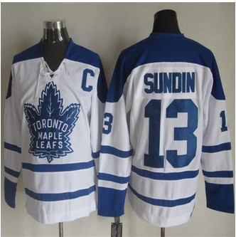 Toronto Maple Leafs #13 Mats Sundin White CCM Throwback Winter Classic Stitched NHL Jersey