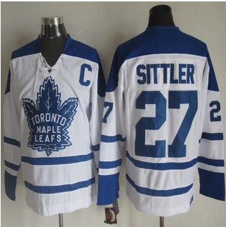 Toronto Maple Leafs #27 Darryl Sittler White CCM Throwback Winter Classic Stitched NHL Jersey