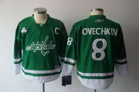 Youth KIDS Washington Capitals #8 Alex Ovechkin green Jerseys