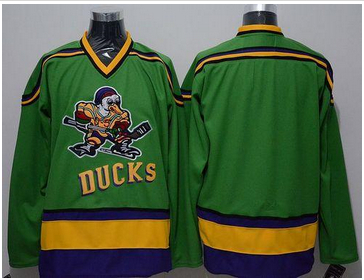 Ducks Blank Green CCM Throwback Stitched NHL Jersey