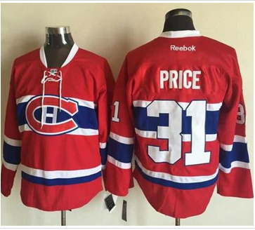 Montreal Canadiens #31 Carey Price Stitched Red New CH NHL Jersey