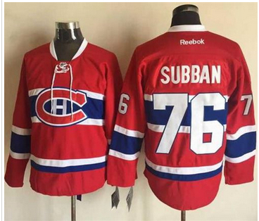 Montreal Canadiens #76 PK Subban Red New CH Stitched NHL Jersey