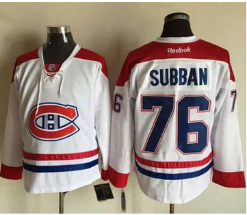 Montreal Canadiens #76 PK Subban Stitched White NHL Jersey