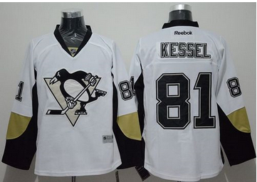 Pittsburgh Penguins #81 Phil Kessel White Away Stitched NHL Jersey