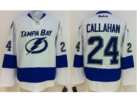 Kids Tampa Bay Lightning #24 Ryan Callahan White NHL Jersey