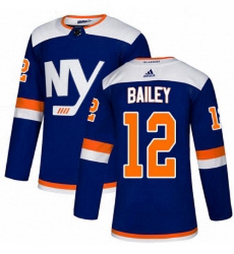 Mens Adidas New York Islanders 12 Josh Bailey Premier Blue Alternate NHL Jersey