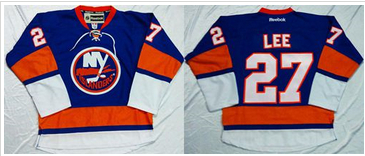 New York Islanders #27 Anders Lee Baby Blue Home Stitched NHL Jersey