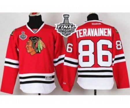 youth nhl jerseys chicago blackhawks #86 teravainen red[2015 stanley cup]