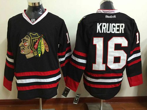 Chicago Blackhawks  #16 Marcus Kruger Black Stitched NHL Jersey