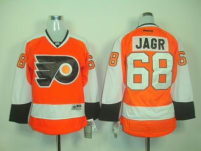 WOMEN Philadelphia Flyers 68 JAGR ORANGE JERSEY