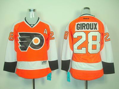 Women Philadelphia Flyers 28 CLAUDE GIROUX orange