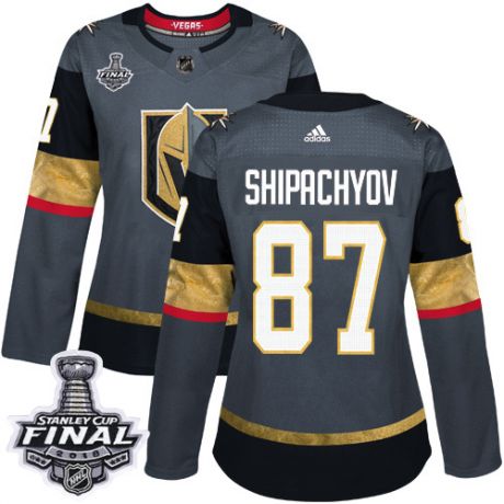 womens vadim shipachyov vegas golden knights jersey gray adidas 87 nhl home 2018 stanley cup final a