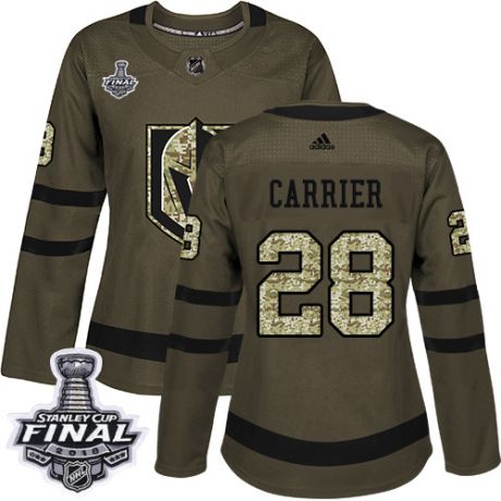 womens william carrier vegas golden knights jersey green adidas 28 nhl 2018 stanley cup final authen