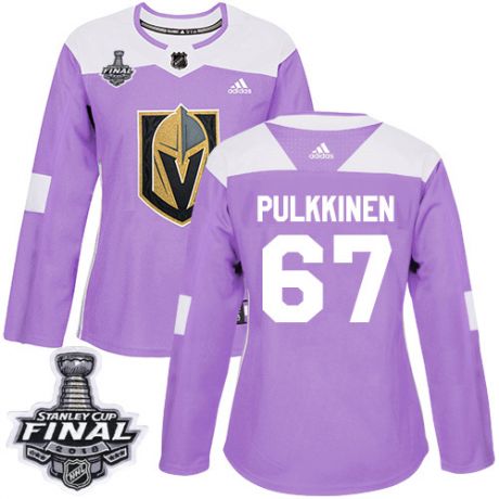 womens teemu pulkkinen vegas golden knights jersey purple adidas 67 nhl 2018 stanley cup final authe