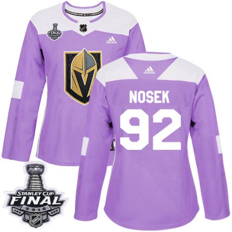 womens tomas nosek vegas golden knights jersey purple adidas 92 nhl 2018 stanley cup final authentic