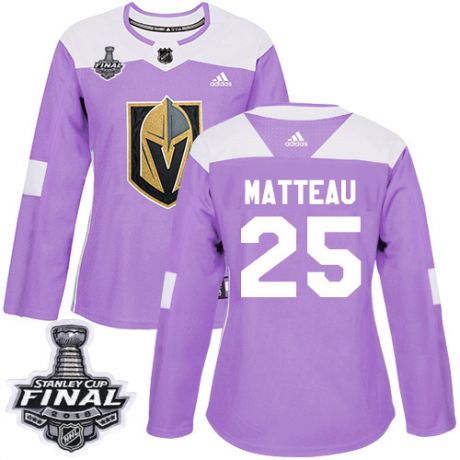 womens stefan matteau vegas golden knights jersey purple adidas 25 nhl 2018 stanley cup final authen