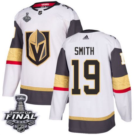 womens reilly smith vegas golden knights jersey white adidas 19 nhl away 2018 stanley cup final auth