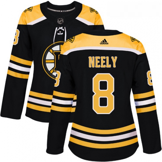 Womens Adidas Boston Bruins 8 Cam Neely Authentic Black Home NHL Jersey