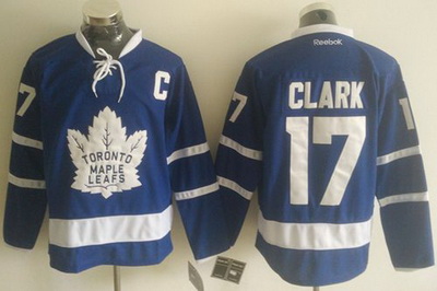 Maple Leafs #17 Wendel Clark Blue New Stitched NHL Jersey