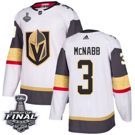 womens brayden mcnabb vegas golden knights jersey white adidas 3 nhl away 2018 stanley cup final aut