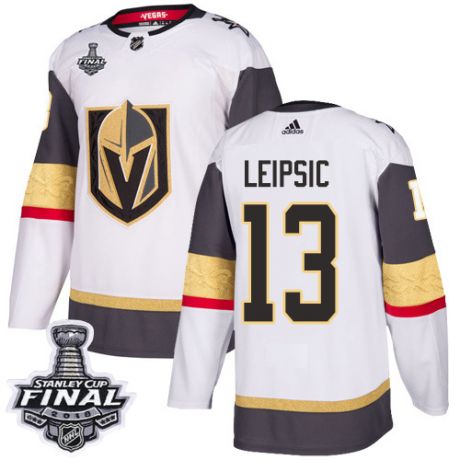 womens brendan leipsic vegas golden knights jersey white adidas 13 nhl away 2018 stanley cup final a