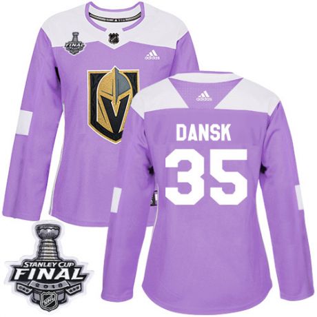 womens oscar dansk vegas golden knights jersey purple adidas 35 nhl 2018 stanley cup final authentic